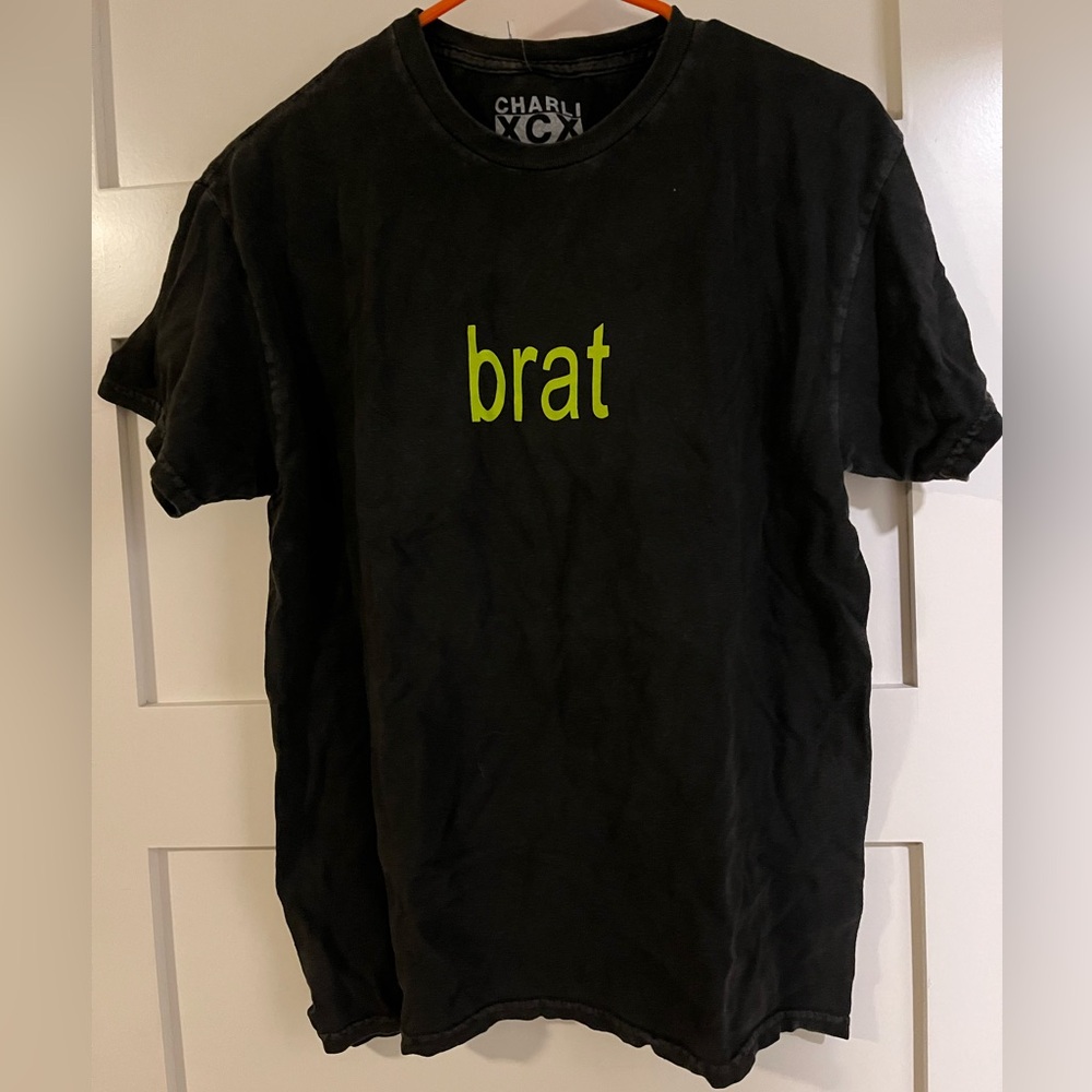 Charli XCX Brat Double-Sided Dark Wash Shirt Hot Topic Oversized